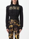 【1000円OFFクーポン配布中!!】 ヴェルサーチェ・ジーンズ・クチュール VERSACE JEANS COUTURE トレーナー レディース ブラック Sweatshirts 76HAIT04CF01T Black 関税 送料無料 ラッピング無料 2024SS gi