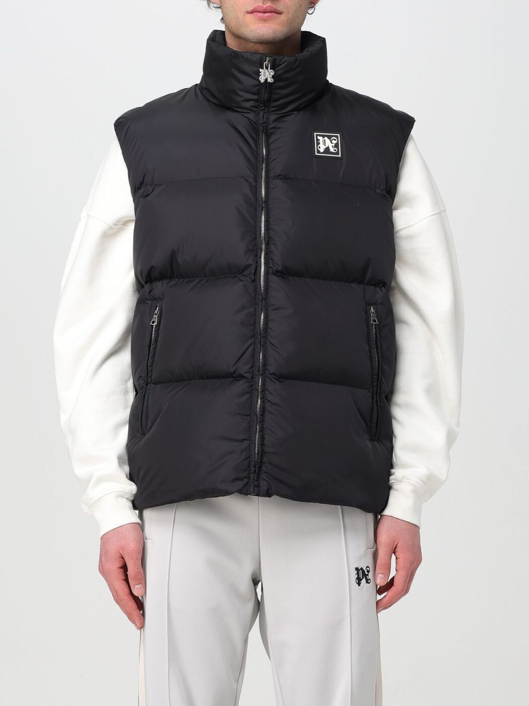 ݥȺ4!! ѡ 󥸥륹 PALM ANGELS  ٥  ֥å Vests PMEX005R24...