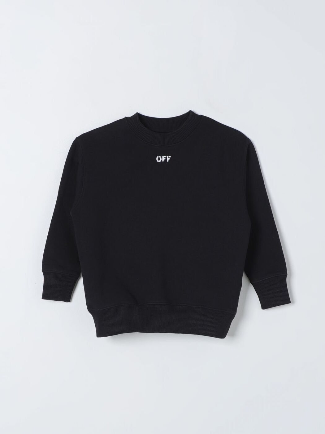 楽天BRANDSHOP・クラージュ楽天市場店【毎月1日はエントリーでポイント3倍！】 OFF-WHITE オフ ホワイト ブラック Black ニットウェア ボーイズ 春夏2024 OBBA001S24FLE002 【関税・送料無料】【ラッピング無料】 gi