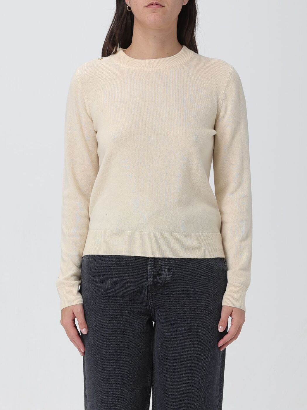 ݥȺ4!! ˡ GANNI  ˥åȥ ǥ Knitwear K2130 Ivory  ̵...
