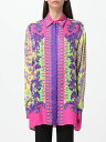 【1000円OFFクーポン配布中!!】 ヴェルサーチェ・ジーンズ・クチュール VERSACE JEANS COUTURE シャツ レディース グリーン Shirts 76HAL2P2NS448 Green 関税 送料無料 ラッピング無料 2024SS gi