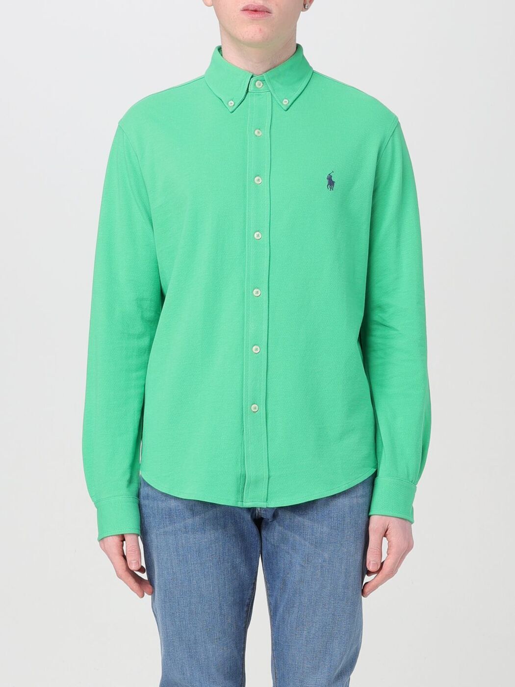 POLO RALPH LAUREN ポロ ラルフ ローレン グリーン Green シャツ メンズ 春夏2024 710654408123 【関税・送料無料】【ラッピング無料】 gi