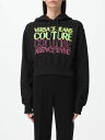 【1000円OFFクーポン配布中!!】 ヴェルサーチェ・ジーンズ・クチュール VERSACE JEANS COUTURE トレーナー レディース ブラック Sweatshirts 76HAIC01CF00C Black 関税 送料無料 ラッピング無料 2024SS gi