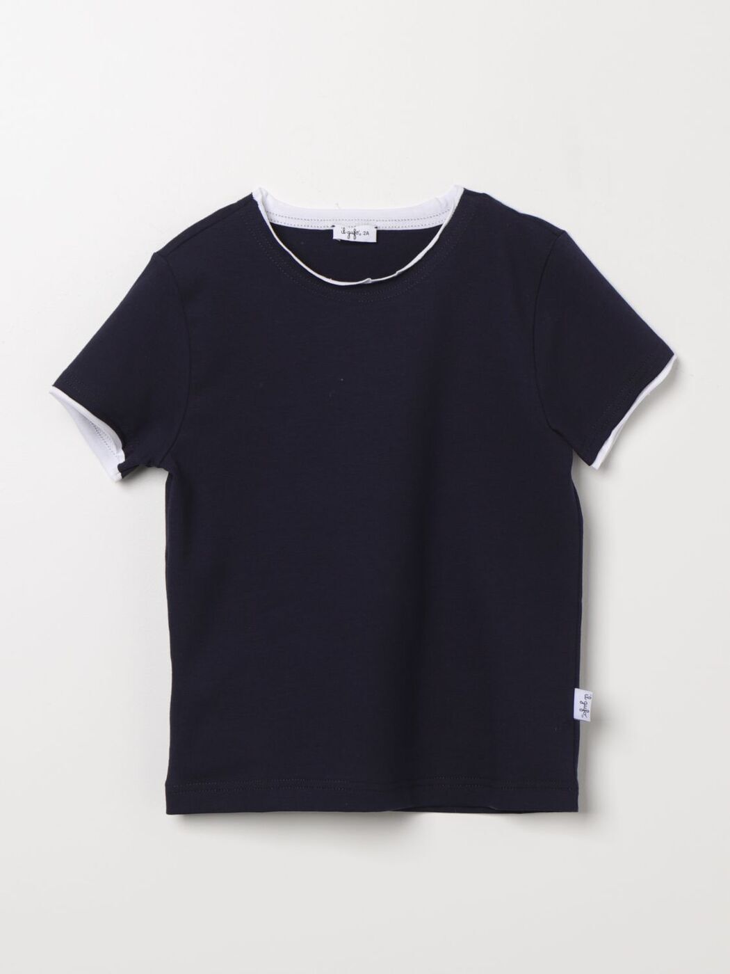 IL GUFO イルグッフォ ブルー Blue Tシャツ ボーイズ 春夏2024 TS050MF032 【関税・送料無料】【ラッピング無料】 gi