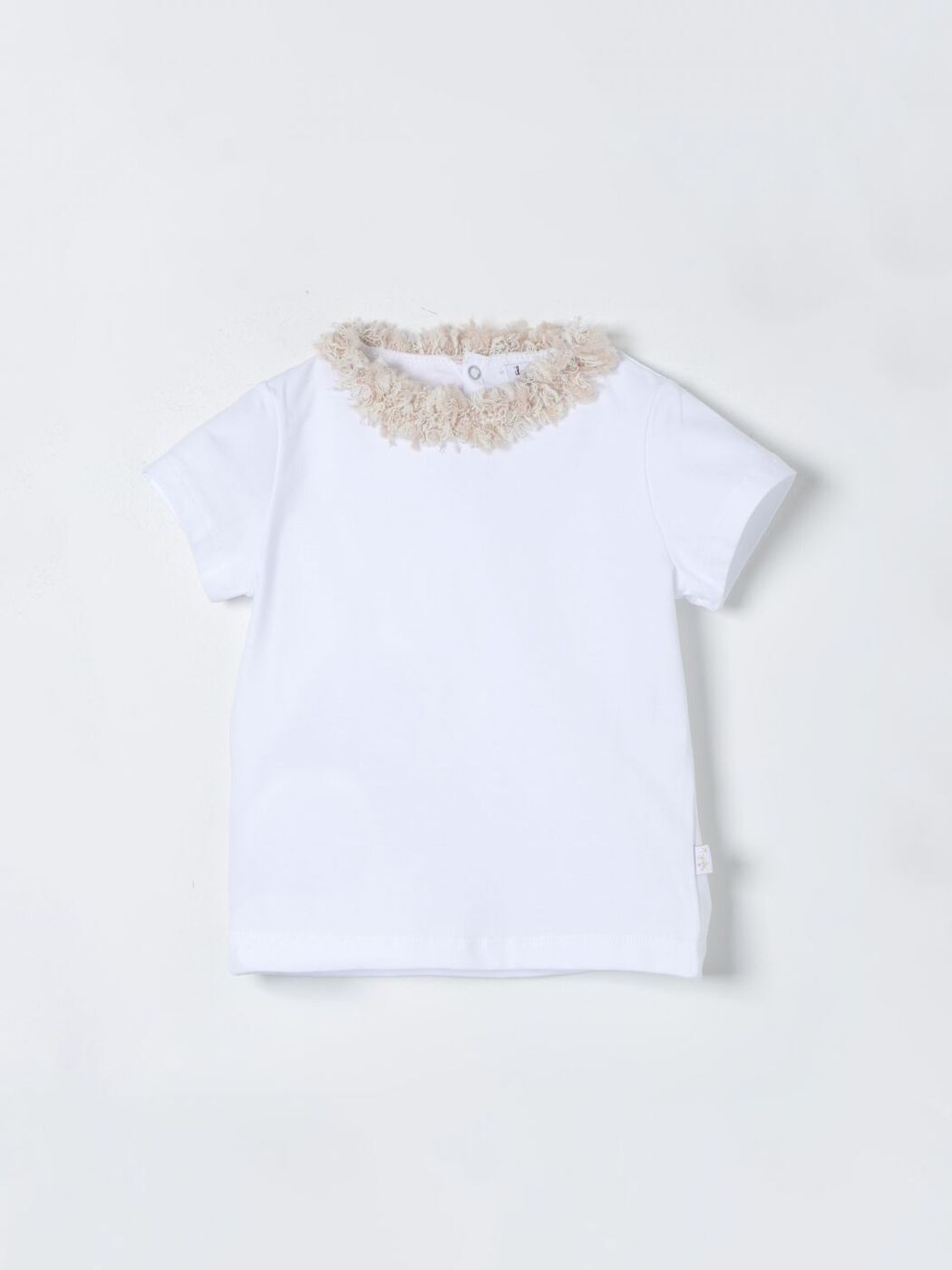 IL GUFO イルグッフォ ホワイト White Tシャツ ガールズ 春夏2024 TS240MF032 【関税・送料無料】【ラッピング無料】 gi