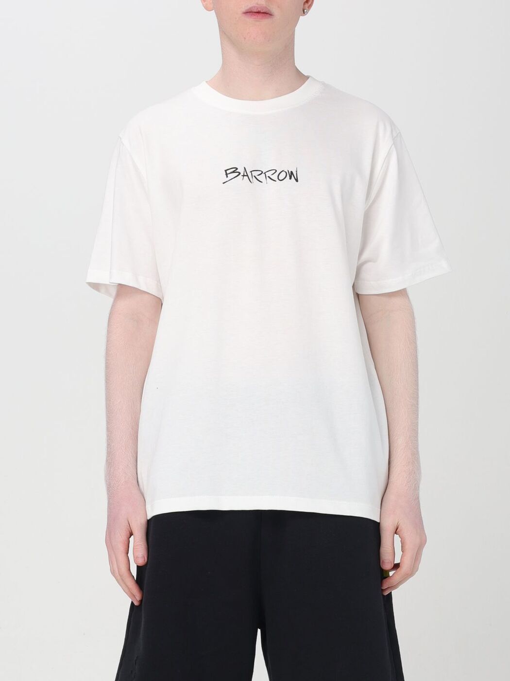 【土日限定クーポン配布中！】 BARROW バロウ ホワイト White Tシャツ メンズ 春夏2024 S4BWUATH094 【関税・送料無料】【ラッピング無料】 gi