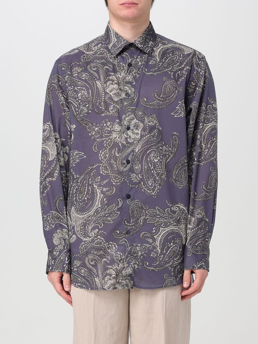 ETRO エトロ ブルー Blue シャツ メンズ 春夏2024 MRIC001299SA588 【関税・送料無料】【ラッピング無料】 gi