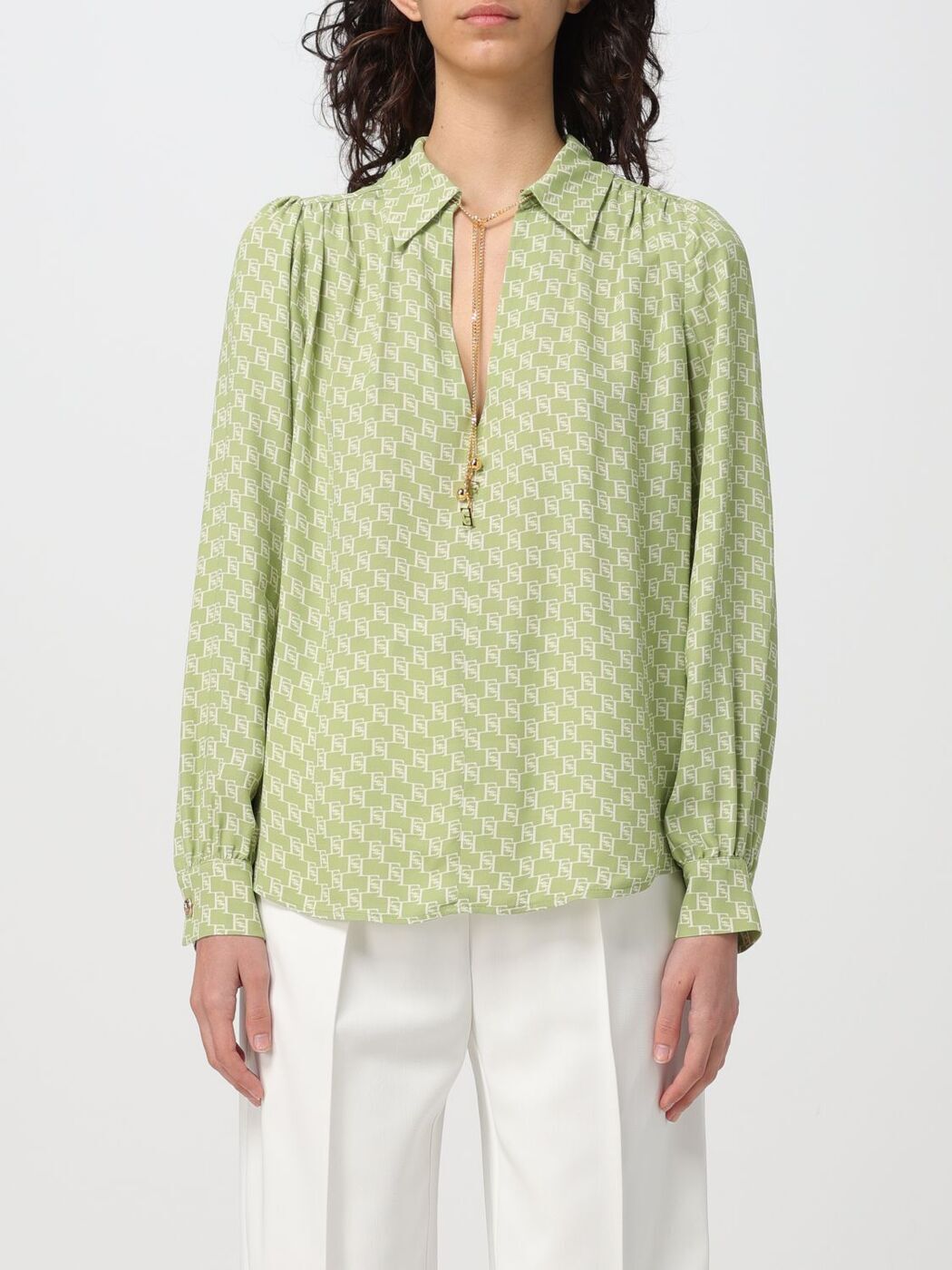 ݥȺ4!! ꥶ٥å ե ELISABETTA FRANCHI  ǥ Shirts CAS30 P...