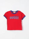 グッチ　ベビー服 【15,000円以上1,000円OFF!!】 GUCCI グッチ レッド Red トップス ベビーユニセックス 春夏2024 724822XJF53 【関税・送料無料】【ラッピング無料】 gi