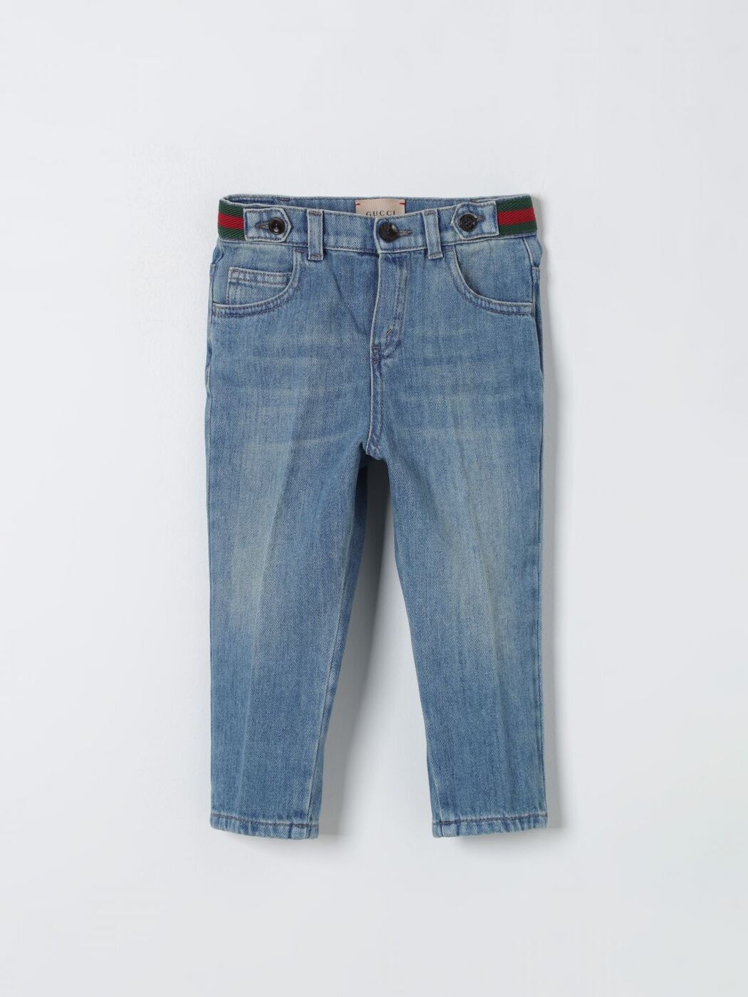 GUCCI グッチ ブルー Denim パンツ ベビーユニセックス 春夏2024 770083XDCRW 【関税・送料無料】【ラ..