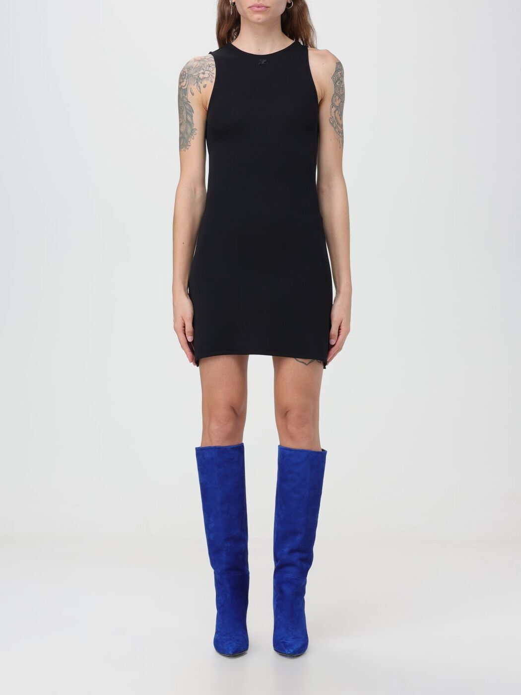 졼 COURREGES ԡ ɥ쥹 ǥ ֥å Dresses 323JRO255JS0097 Black  ...