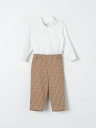 FENDI KIDS フェンディ ホワイト White ベビーウェア ベビーユニセックス 春夏2024 BML143AQSP 【関税・送料無料】【ラッピング無料】 gi