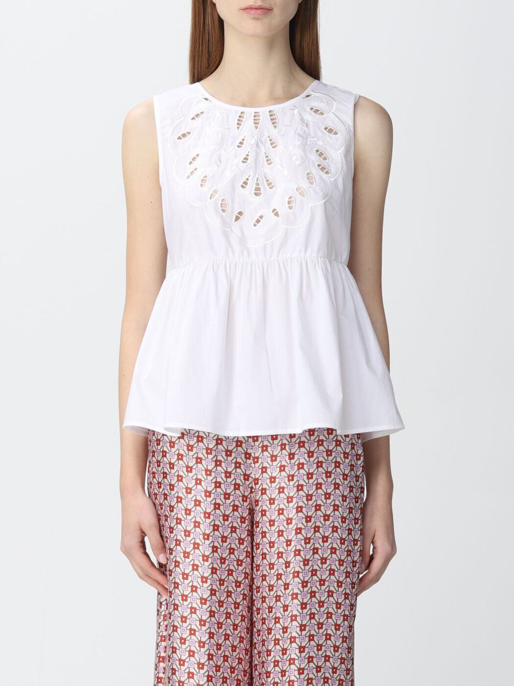 塼 硼 LIU JO T ȥåץ ǥ ۥ磻 T-shirts and tops WA2114T4853 Whit...