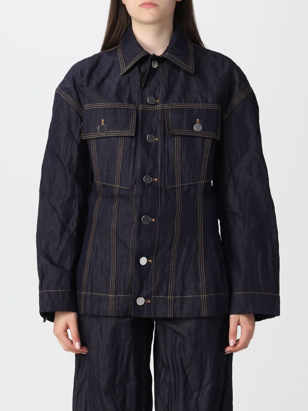 ボッテガ ヴェネタ BOTTEGA VENETA スーツジャケット スーツ ジャケット レディース ブルー Suit Jackets 699298V1VA0 Denim 関税 送料無料 ラッピング無料 2022SS giのサムネイル