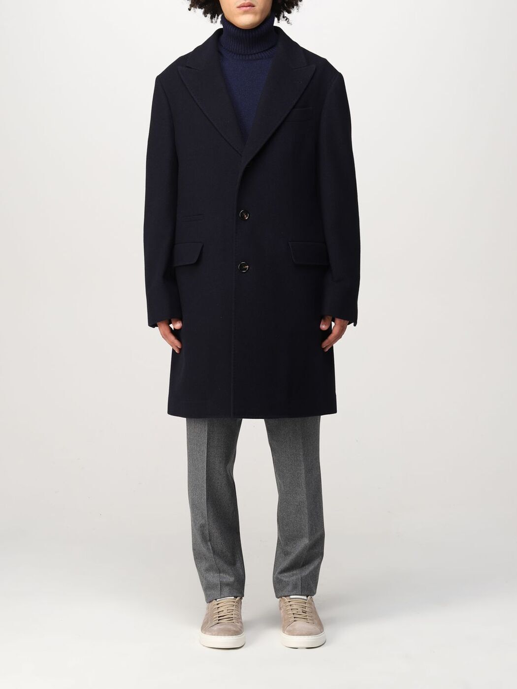 【土日限定クーポン配布中！】 BRUNELLO CUCINELLI ブルネロ クチネリ ブルー Blue コート メンズ 秋冬2022 MT4979030 【関税・送料無料】【ラッピング無料】 gi