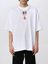 【15,000円以上ご購入で1,000円OFF！】 MARCELO BURLON マルセロ バーロン ホワイト White Tシャツ メンズ 春夏2023 CMAA054C99JER002 【関税 送料無料】【ラッピング無料】 gi