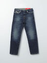 ディーゼル DIESEL レギュラーフィットジーンズ デニム ガールズ ブルー Regular fit jeans J01844KXBI0 Blue 関税 送料無料 ラッピング無料 2024SS gi