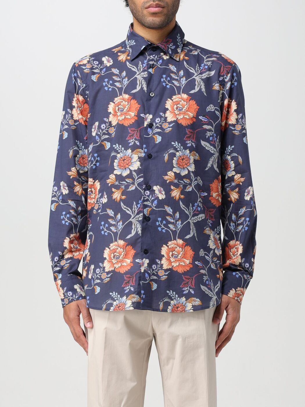 【土日限定クーポン配布中！】 エトロ ETRO シャツ メンズ ネイビー Shirts MRIB000199SA564 Navy 関税 送料無料 ラッピング無料 2024SS giのサムネイル