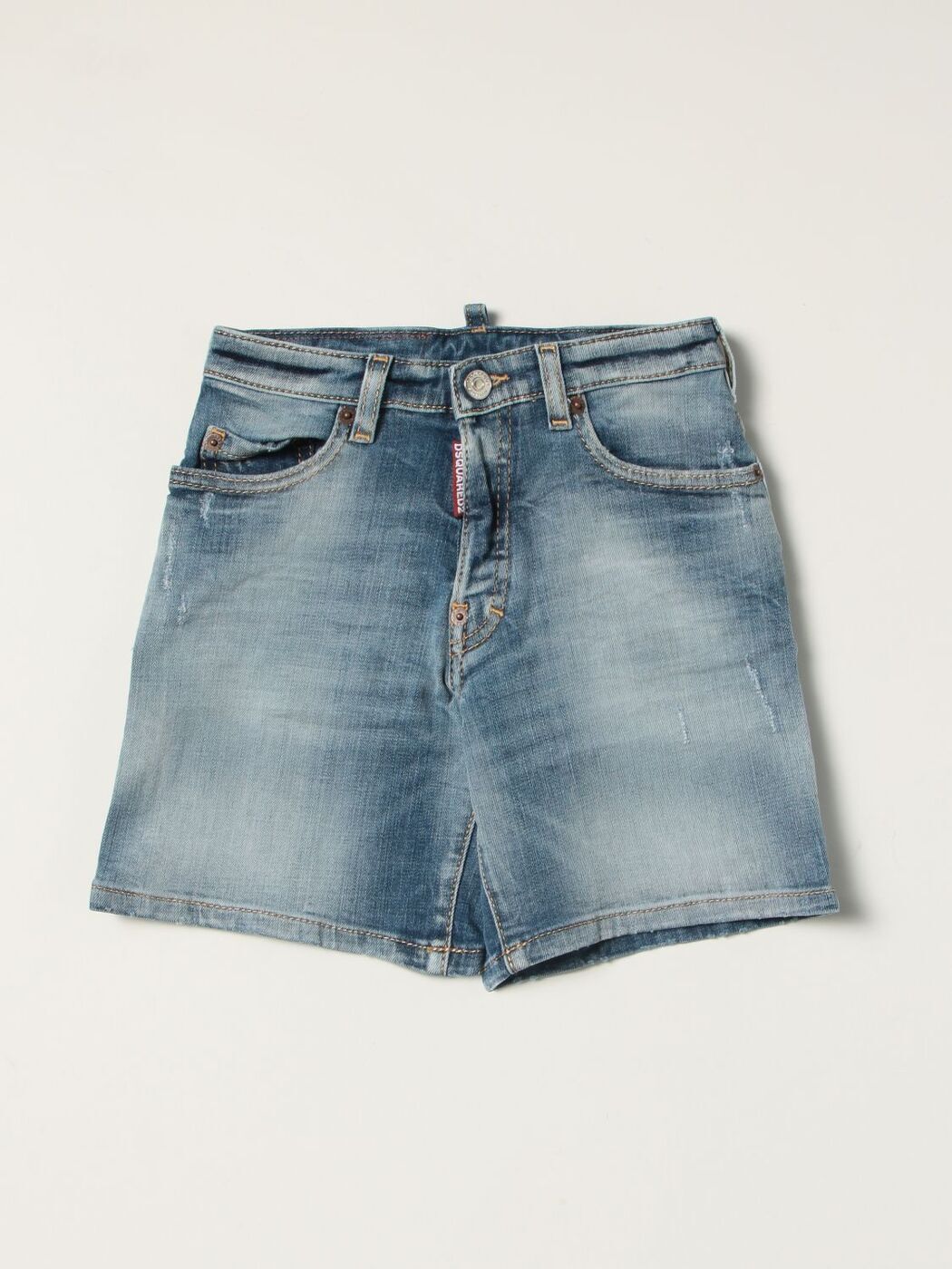 DSQUARED2 JUNIOR ディースクエアードジュニア ブルー Denim ショーツ ボーイズ 春夏2022 DQ0782D009T 【関税・送料無料】【ラッピング無料】 gi