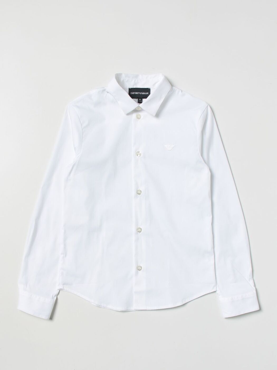 エンポリオ・アルマーニ EMPORIO ARMANI シャツ ボーイズ ホワイト Casual sh ...