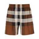 【15,000円以上1,000円OFF!!】 BURBERRY バーバリー ブラウン Marrone Burberry exploded check silk shorts ショーツ レディース 秋冬2023 8051095 【関税・送料無料】【ラッピング無料】 ik