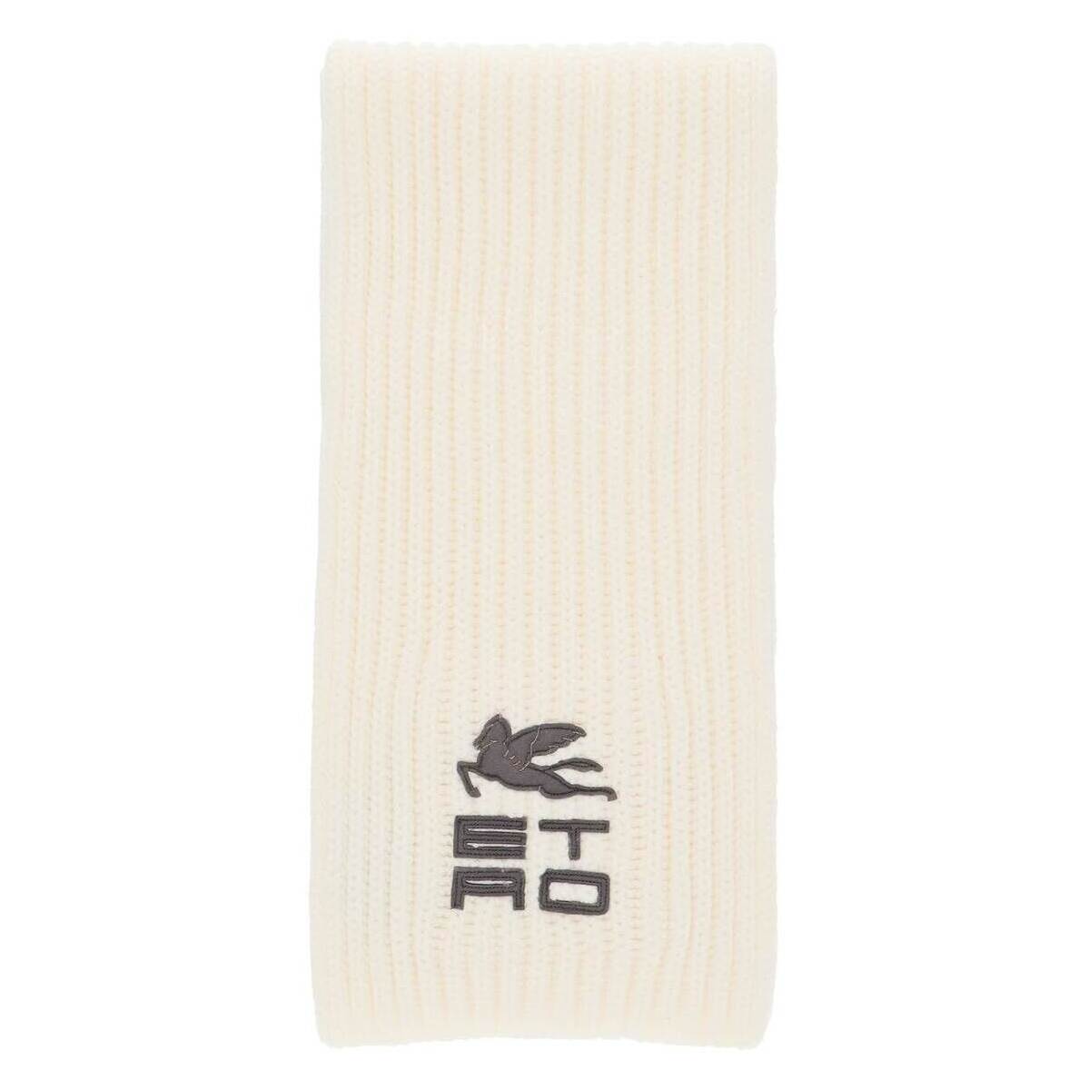 ETRO エトロ ホワイト Bianco Etro wool scarf with logo 帽子 レディース 秋冬2022 17174 9597 【関税・送料無料】【ラッピング無料】 ik