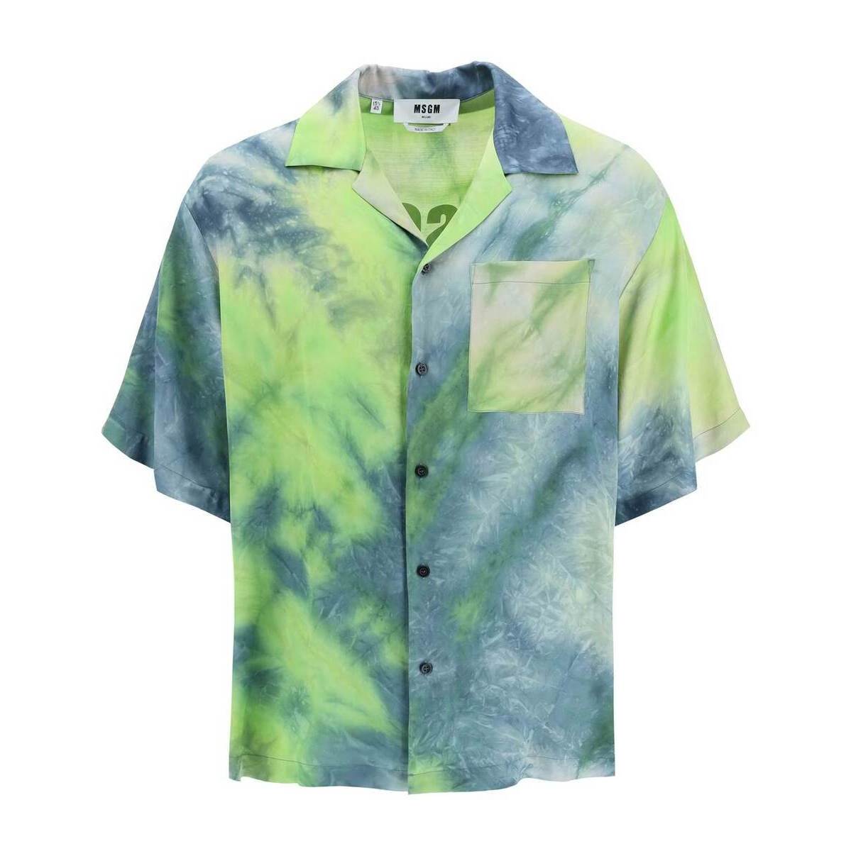 MSGM エムエスジーエム Colori misti Msgm tie-dye short-sleeved shirt シャツ メンズ 春夏2023 3440ME16X 237014 【関税・送料無料】【ラッピング無料】 ikのサムネイル