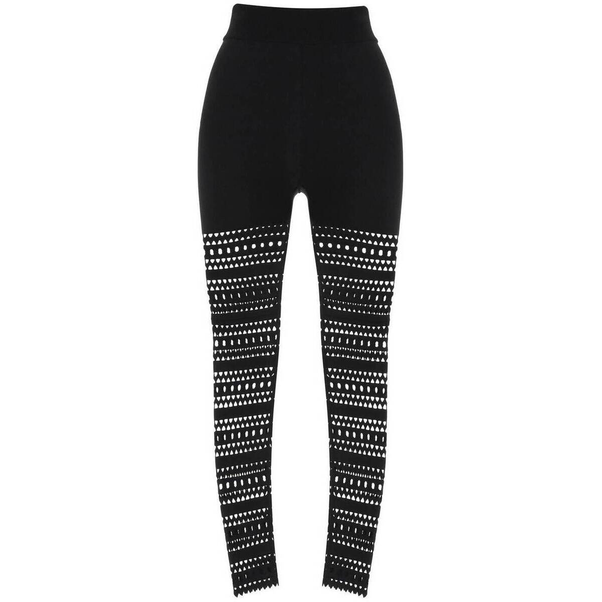 【0のつく日は全商品ポイント4倍】 ALAIA アライア ブラック Nero Alaia vienne perforated leggings アンダーウェア レディース 春夏2023 AA9B10393M774 【関税・送料無料】【ラッピング無料】 ik