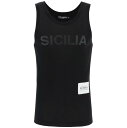 ドルチェ&ガッバーナ 【15,000円以上1,000円OFF!!】 DOLCE&GABBANA ドルチェ&ガッバーナ ブラック Nero Dolce & gabbana sicilia print re-edition tank top Tシャツ メンズ 秋冬2023 G8QI9T FU7EQ 【関税・送料無料】【ラッピング無料】 ik