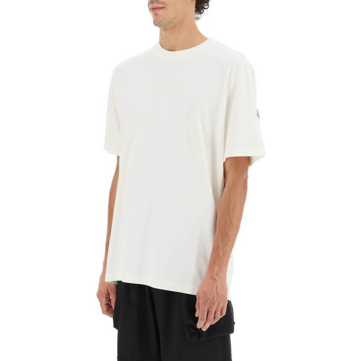 100%新品最新作 MONCLER モンクレール Bianco Moncler basic print t-shirt Tシャツ メンズ 秋冬2022 8C000 32 8390T  ik：BRANDSHOP・クラージュ店 最安値定番