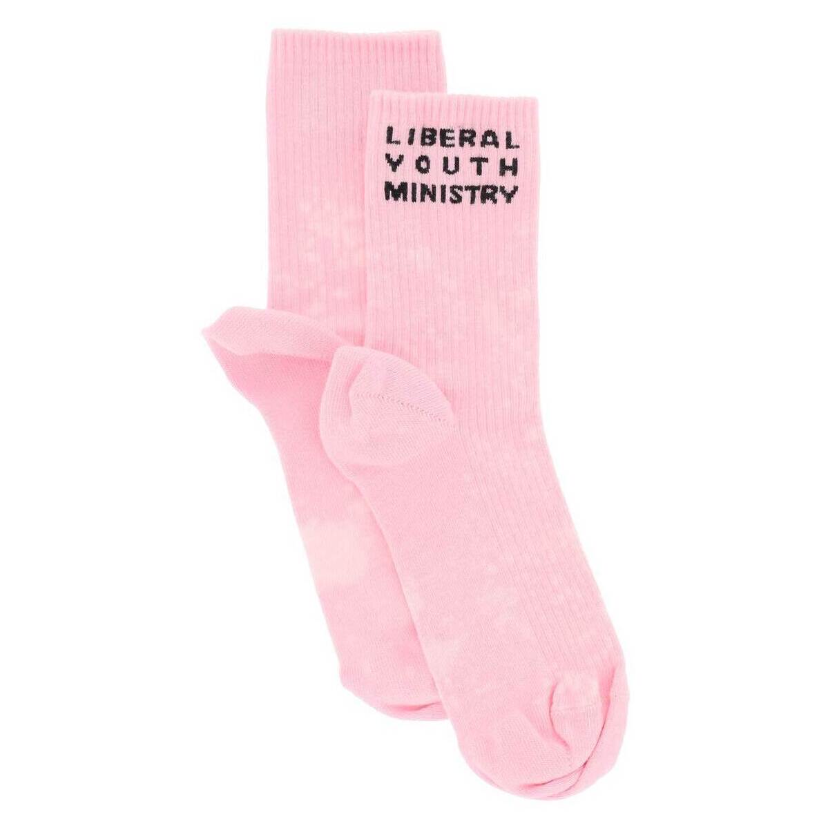 LIBERAL YOUTH MINISTRY リベラルユースミニストリー ピンク Rosa Liberal youth ministry logo sport socks ソックス メンズ 春夏2022 LYM01K002 【関税・送料無料】【ラッピング無料】 ik