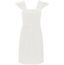 SEE BY CHLOE シーバイクロエ ホワイト Bianco See by chloe organic cotton dress with frilled straps ドレス レディース 春夏2023 CHS23URO08020 【関税・送料無料】【ラッピング無料】 ik