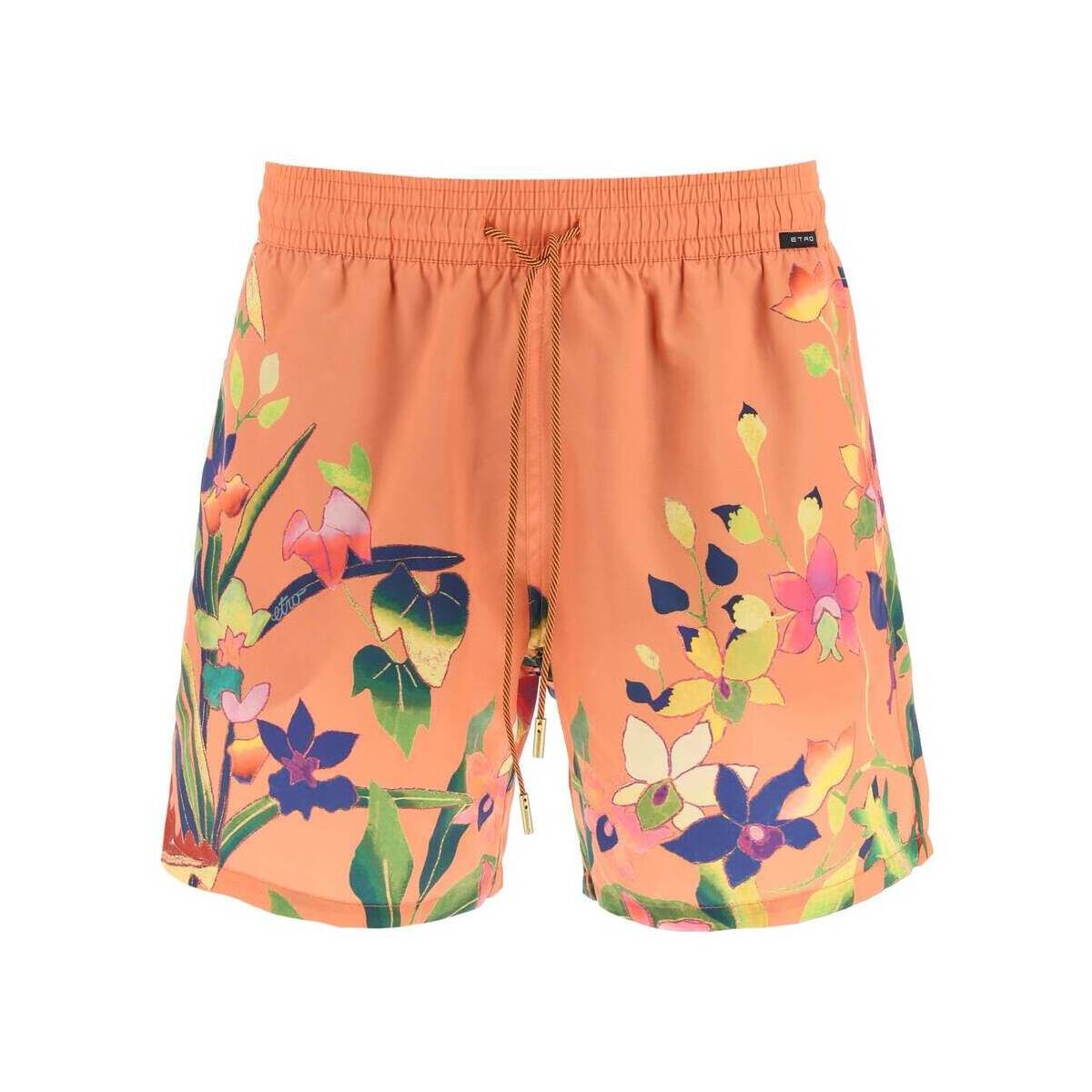 ETRO エトロ オレンジ Arancio Etro floral print swimtrunks ショーツ メンズ 春夏2023 1B350 1381 【関税・送料無料】【ラッピング無料】 ik