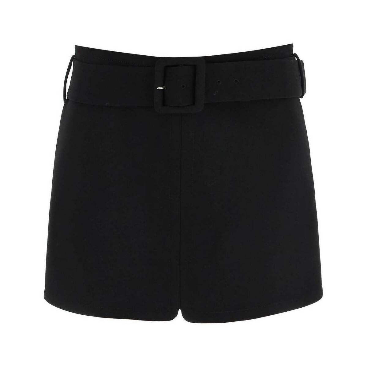 VERSACE ヴェルサーチ Nero Versace belted mini skirt in natte wool スカート レディース 秋冬2021 1002322 1A01460 【関税・送料無料】【ラッピング無料】 ik