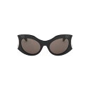 y0̕t|Cg4{z BALENCIAGA oVAK ubN Nero Balenciaga hourglass round sunglasses TOXEKl fB[X t2023 725172 T0007 y֐ŁEzybsOz ik