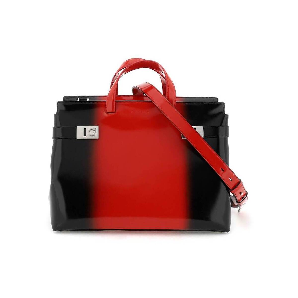 FERRAGAMO フェラガモ マルチカラー Colori misti Salvatore ferragamo gradient leather tote bag トートバッグ メンズ 秋冬2023 2412320762046 【関税・送料無料】【ラッピング無料】 ik