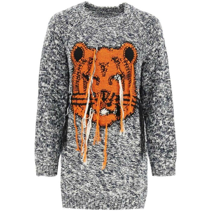 【楽天スーパーSALE対象商品】【2000円OFF!!】 KENZO ケンゾー Colori misti Kenzo inside out sweater with jacquard tiger トレーナー レディース 秋冬2021 FB62RO6323TD ik