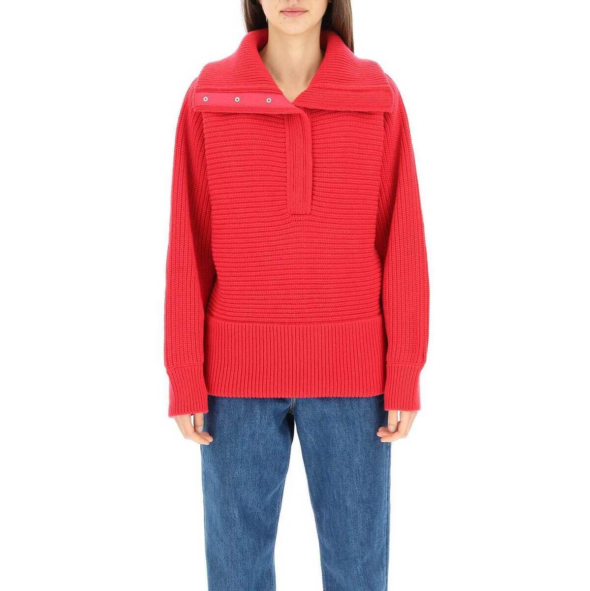 KENZO ケンゾー Fuxia Kenzo high neck sweater トレーナー レディース 秋冬2021 FB62WPU483RD 【関税・送料無料】【ラッピング無料】 ik