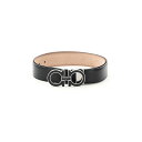 フェラガモ ベルト（メンズ） FERRAGAMO フェラガモ ブラック Nero Salvatore ferragamo gancini leather belt ベルト メンズ 秋冬2023 6797500671502 【関税・送料無料】【ラッピング無料】 ik