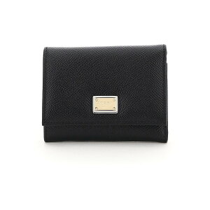 【15,000円以上1,000円OFF!!】 DOLCE&GABBANA ドルチェ&ガッバーナ ブラック Nero Dolce & gabbana french flap wallet 財布 レディース 秋冬2023 BI0770 A1001 【関税・送料無料】【ラッピング無料】 ik