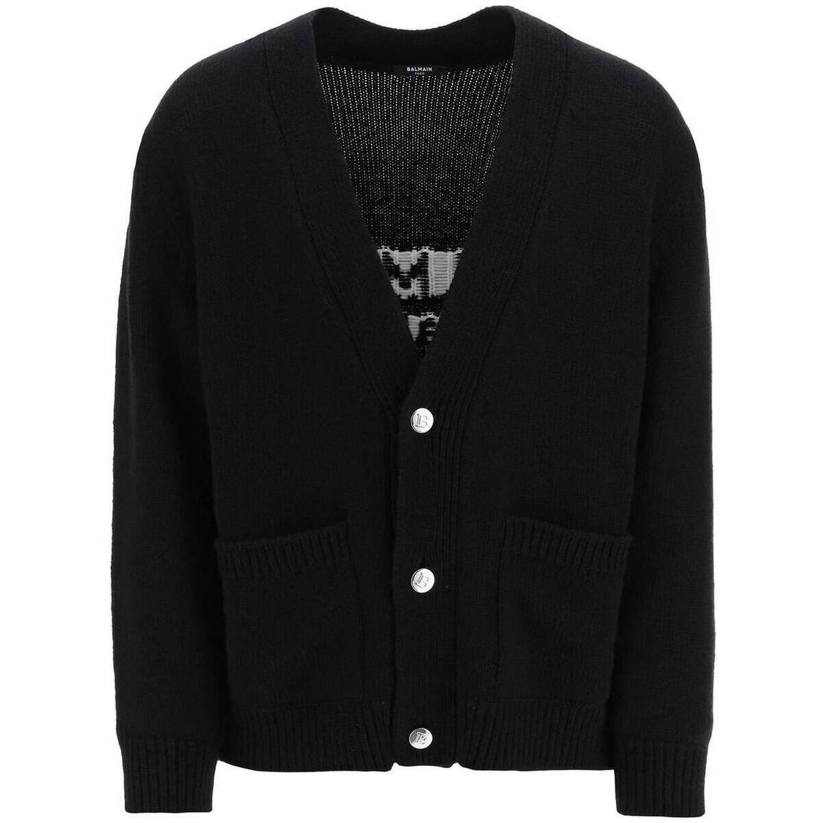 BRANDSHOP顼ŷԾŹ㤨BALMAIN Хޥ ֥å Nero Balmain jacquard cardigan with back logo ˥åȥ  2023 BH1KM000KC88 ڴǡ̵ۡڥåԥ̵ ikפβǤʤ121,300ߤˤʤޤ