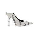 バレンシアガ ハイヒール BALENCIAGA バレンシアガ シルバー Argento Balenciaga logoed square knife pumps with rhinestones パンプス レディース 秋冬2023 719769 WBC52 【関税・送料無料】【ラッピング無料】 ik