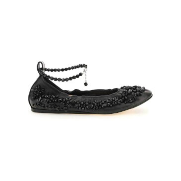 SIMONE ROCHA シモーネロシャ Nero Simone rocha embellished ballerina with ankle strap フラットシューズ レディース 春夏2022 RMP12TB 0766 【関税・送料無料】【ラッピング無料】 ik