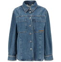 バーバリー 【10周年記念クーポン！P4倍！】 BURBERRY バーバリー ブルー Blu Burberry 'bensen' denim overshirt ジャケット レディース 秋冬2023 8073159 【関税・送料無料】【ラッピング無料】 ik