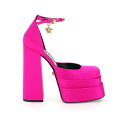 【15,000円以上1,000円OFF!!】 VERSACE ヴェルサーチ ピンク Fuxia Versace medusa aevitas double platform pumps パンプス レディース 秋冬2023 1002005 DRA67 【関税・送料無料】【ラッピング無料】 ik