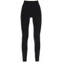 versace VERSACE ヴェルサーチ ブラック Nero Versace sports leggings with lettering アンダーウェア レディース 秋冬2023 1011187 1A08169 【関税・送料無料】【ラッピング無料】 ik