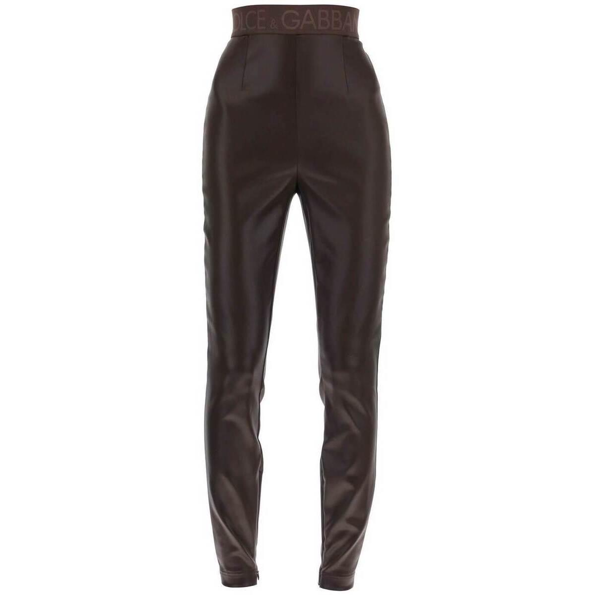 ドルチェ&ガッバーナ DOLCE&GABBANA ドルチェ&ガッバーナ ブラウン Marrone Dolce & gabbana coated look stretch satin leggings アンダーウェア レディース 秋冬2023 FTCNAT FURMV 【関税・送料無料】【ラッピング無料】 ik