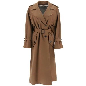 WEEKEND MAX MARA ウィークエンド マックス マーラ Marrone Weekend max mara 'barni' double-breasted trench coat コート レディース 秋冬2023 BARNI 【関税・送料無料】【ラッピング無料】 ik