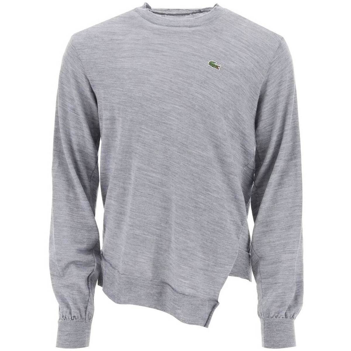 ラコステ COMME DES GARCONS コム デ ギャルソン グレー Grigio Comme des garcons shirt x lacoste bias-cut sweater トレーナー メンズ 秋冬2023 FL N002 W23 【関税・送料無料】【ラッピング無料】 ik