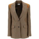 【15,000円以上1,000円OFF!!】 BALLY バリー ベージュ Beige Bally houndstooth single-breasted blazer ジャケット レディース 秋冬2023 WOU03L 【関税・送料無料】【ラッピング無料】 ik